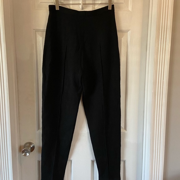 Antonella Preve Knit Pants Black Size Large - Picture 1 of 4